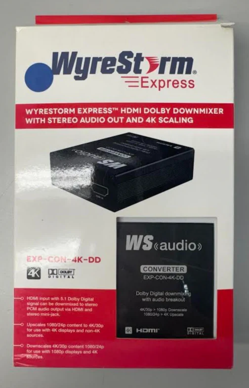 WyreStorm Express 4K Downscaler and HD Upscaler with Dolby Digital Downmixing - Image 2