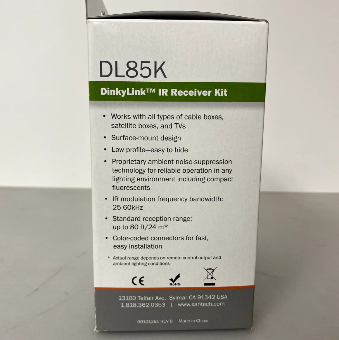 Xantech DL85K LCD / CFL Proof Dinky Link IR Receiver Kit - Image 2