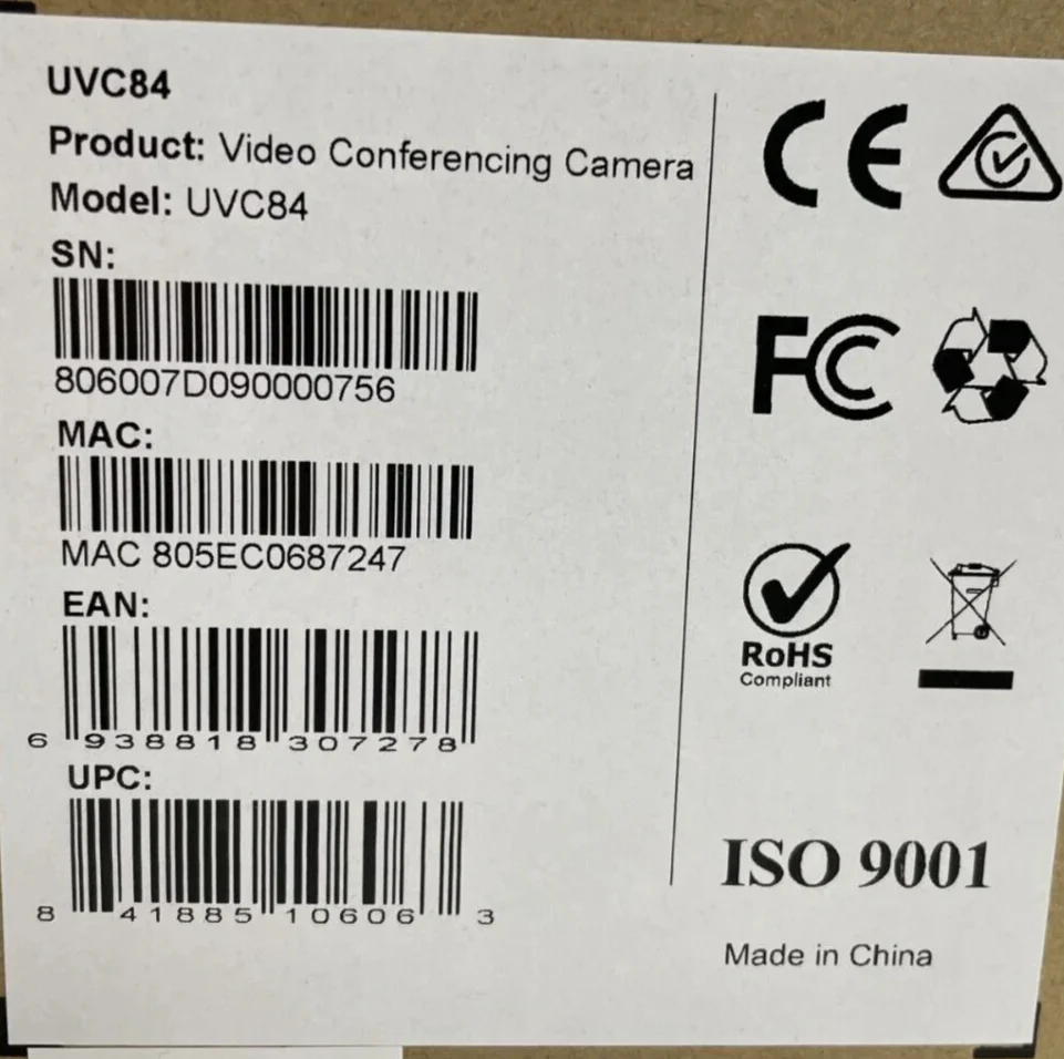 Yealink UVC84 UHD 4K Pan Tilt Zoom PTZ Video Camera w/ Auto-Framing Wide View - Image 2