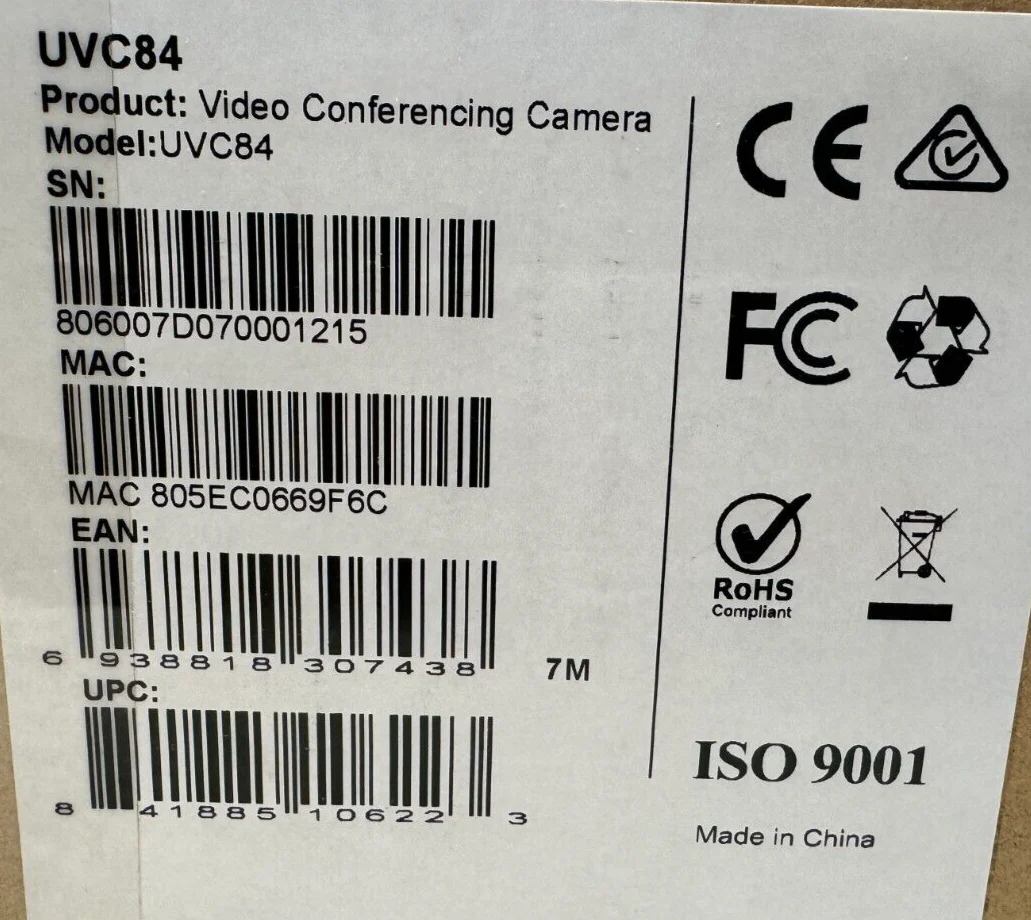 Yealink UVC84 UHD 4K PTZ Camera - Image 3